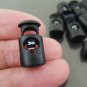 Finding - 2 pcs Black Plastic Small End Lock Cord Stopper