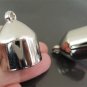 Finding - 2 pcs Silver Lage End Cap with Loop ( Inside 18mm )