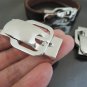 Finding - 1 Set Silver Magnetic Clasp Buckle Fastener ( Inside 10mm x 2mm diameter )