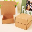 2pcs Kraft Paper Boxes Gift Boxes 70mm x 70mm x 30mm