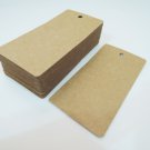 50pcs Kraft Paper Tags Hang Tag Rectangle Tags