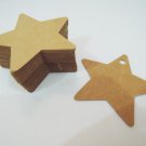 50pcs Kraft Paper Tags Hang Tag Star Gift Tags