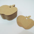 50pcs Kraft Paper Tags Hang Tag Apple Gift Tag
