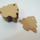 50pcs Kraft Paper Tags Hang Tag Christmas Tree Tag