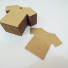 50pcs Kraft Paper Tags Hang Tag T-Shirt Price Tags