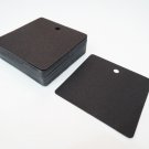 50pcs Black Card Paper Tags Hang Tag Square Plain Tags