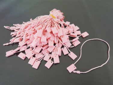 100pcs Rose Hang Tag String with Plastic Fastener