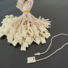 100pcs Ivory Hang Tag String with Plastic Fastener