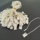 100pcs Cream Hang Tag String with Plastic Fastener