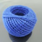 50 Yards 2mm Blue Hang Tag String Hemp Twine Cord Hemp Rope Gift Wrapping