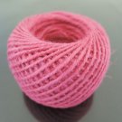 50 Yards 2mm Pink Hang Tag String Hemp Twine Cord Hemp Rope Gift Wrapping