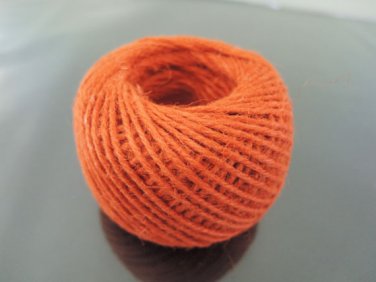 50 Yards 2mm Orange Hang Tag String Hemp Twine Cord Hemp Rope Gift Wrapping
