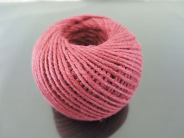 50 Yards 2mm Padparadcha Hang Tag String Hemp Twine Cord Hemp Rope Gift Wrapping