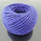 50 Yards 2mm Purple Hang Tag String Hemp Twine Cord Hemp Rope Gift Wrapping