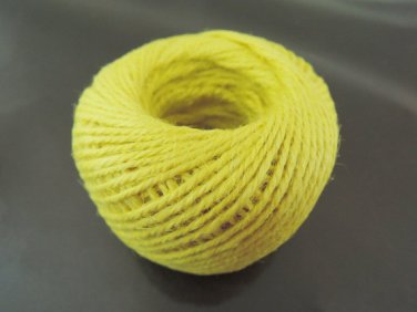 50 Yards 2mm Yellow Hang Tag String Hemp Twine Cord Hemp Rope Gift Wrapping