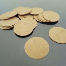 50pcs Kraft Paper Tags Hang Tag Mini Round Circle Gift Tags