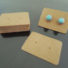 50pcs Earring Kraft Paper Tags Hang Tag Price Tags