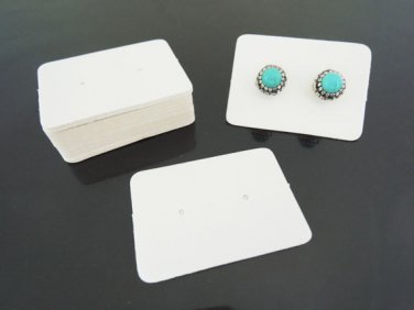 50pcs Earring White Cardbroad Paper Tags Hang Tag Price Tags