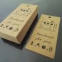 50pcs Kraft Paper Tags Hang Tag Handmade for You Rectangle Gift Tags