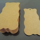 50pcs Kraft Paper Tags Hang Tag Round Gift Tags
