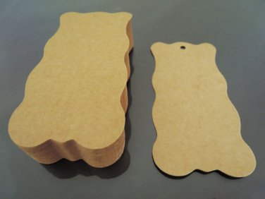 50pcs Kraft Paper Tags Hang Tag Round Gift Tags