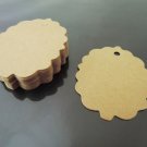 50pcs Kraft Paper Tags Hang Tag Round Tree Gift Tags