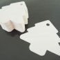 50pcs White Paper Tags Hang Tag Christmas Tree Tag