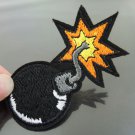 Black Bomb Patches Iron On Patch Applique Embroidered Patch Sew On Patch