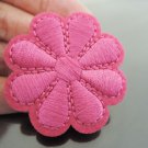 Pink Flower Patches Iron On Patch Applique Embroidered Patch Sew On Patch