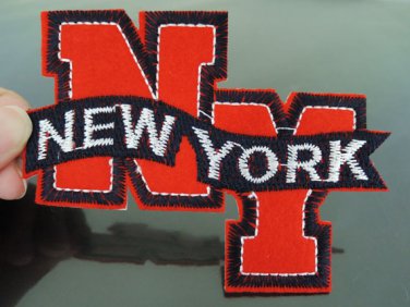 New York Letter Patches Iron On Patch Applique Embroidered Patch Sew On Patch