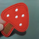 Red Muchroom Patches Iron On Patch Applique Embroidered Patch Sew On Patch