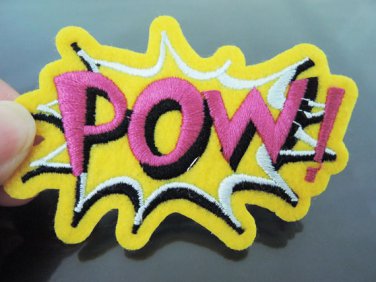 POW Letter Patches Iron On Patch Applique Embroidered Patch Sew On Patch