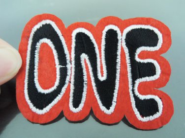 One Letter Iron On Patch Applique Embroidered Patch Sew On Patch