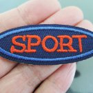 SPORT Letter Iron On Patch Applique Embroidered Patch Sew On Patch