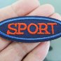 SPORT Letter Iron On Patch Applique Embroidered Patch Sew On Patch