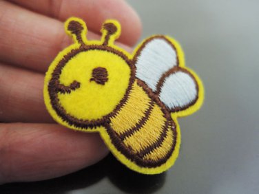 Little Bee Iron On Patch Applique Embroidered Patch Sew On Patch