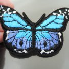 Blue Butterfly Patches Iron On Patch Applique Embroidered Patch Sew On Patch