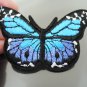 Blue Butterfly Patches Iron On Patch Applique Embroidered Patch Sew On Patch
