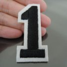 Number 1 Patches Iron On Patch Applique Embroidered Patch Sew On Patch