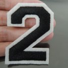 Number 2 Patches Iron On Patch Applique Embroidered Patch Sew On Patch