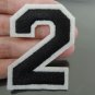 Number 2 Patches Iron On Patch Applique Embroidered Patch Sew On Patch
