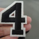 Number 4 Patches Iron On Patch Applique Embroidered Patch Sew On Patch