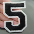 Number 5 Patches Iron On Patch Applique Embroidered Patch Sew On Patch