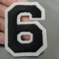 Number 6 Patches Iron On Patch Applique Embroidered Patch Sew On Patch