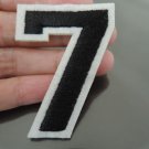 Number 7 Patches Iron On Patch Applique Embroidered Patch Sew On Patch
