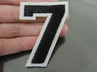 Number 7 Patches Iron On Patch Applique Embroidered Patch Sew On Patch