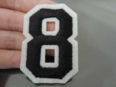 Number 8 Patches Iron On Patch Applique Embroidered Patch Sew On Patch
