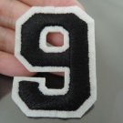 Number 9 Patches Iron On Patch Applique Embroidered Patch Sew On Patch