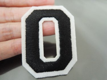 Number 0 Patches Iron On Patch Applique Embroidered Patch Sew On Patch
