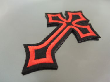 Crucifix Patches Iron On Patch Applique Embroidered Patch Sew On Patch